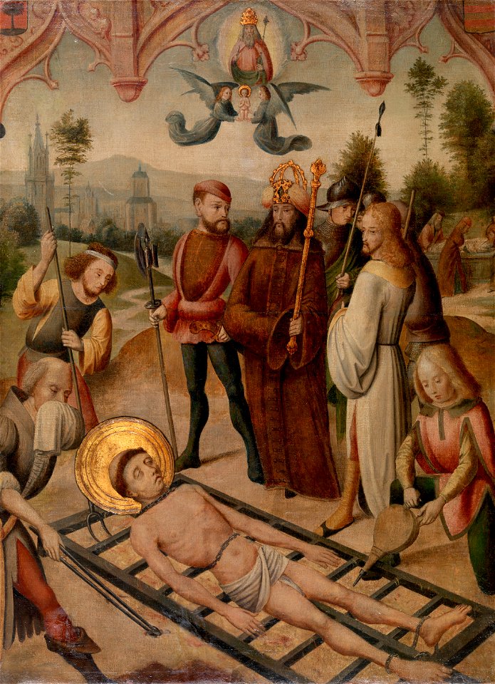 Master of the Saint Ursula Legend - Martyrdom of Saint Lawrence - BF265 - Barnes Foundation