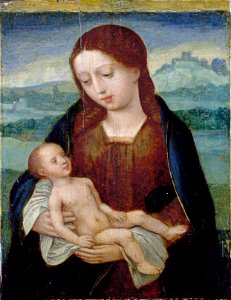 Master of the Female Half-Lengths - Virgin and Child (Metropolitan Museum of Art)FXD. Free illustration for personal and commercial use.