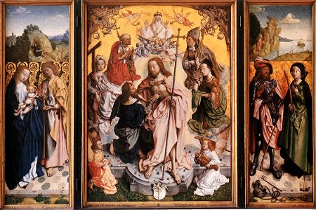 Master Of The St. Bartholomew Altar - St Thomas Altarpiece - WGA14629. Free illustration for personal and commercial use.