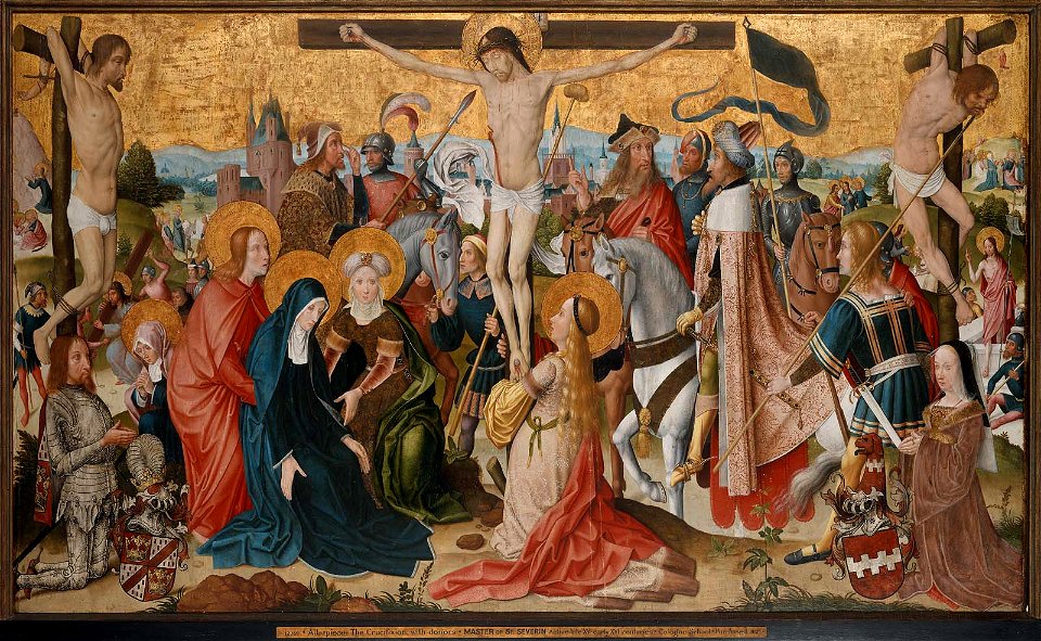 Master of Saint Severin - The Crucifixion and Scenes from the Life of Saint John the Baptist - 12.169a-e - Museum of Fine Arts