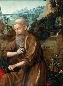 Master of The Legend of St. Lucy - St. Jerome - Google Art Project. Free illustration for personal and commercial use.