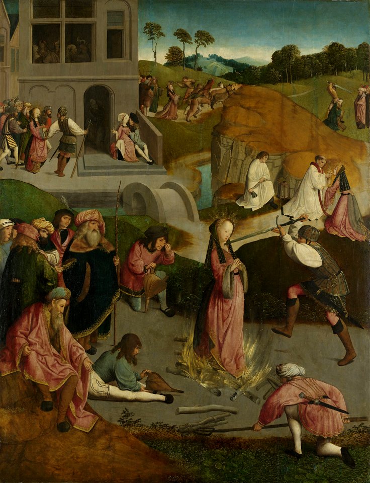 Het martelaarschap van Sint-Lucia Rijksmuseum SK-A-1688