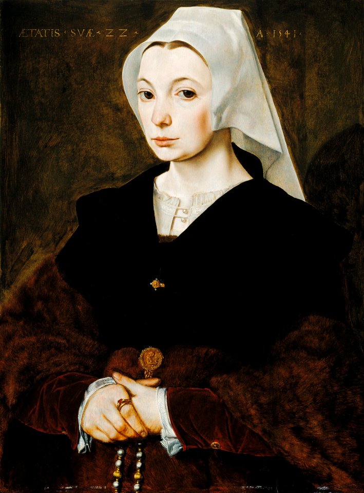The Master of the 1540s - Portrait of a young woman - Google Art Project