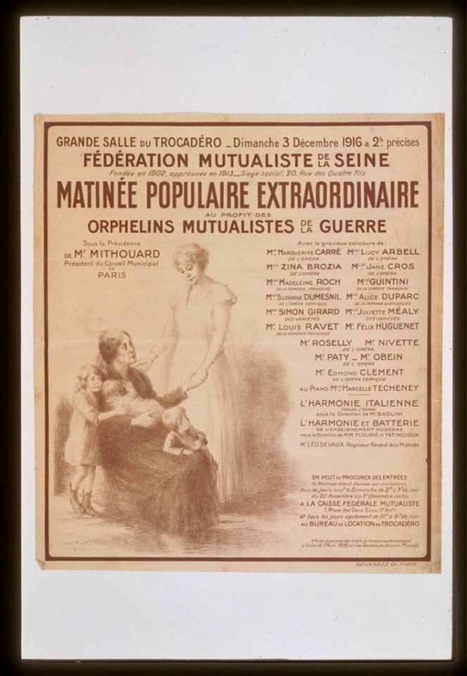 Matinée Populaire Extraordinaire au profit des Orphelins Mutualistes de la Guerre LCCN99613749