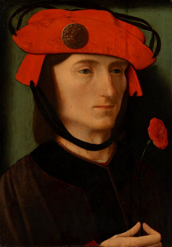 Master of the Brandon Portrait - Portrait of a Man with a Samson Medal (Mauritshuis, inv. 752)