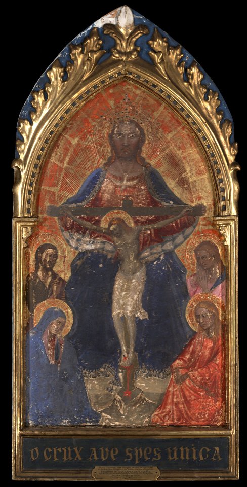 Master of the Ashmolean Predella - Holy Trinity with the Virgin and Saints Mary Magdalen, John the Baptist, and John the Evangelist - 1871.18 - Yale University Art Gallery