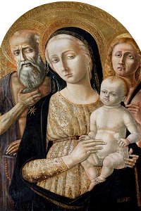 Matteo di Giovanni (c.1430-1495) - Madonna and Child with Saint Jerome and Saint Sebastian - 541104 - National Trust