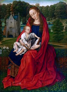 Master of the Embroidered Foliage - Virgin and Child in a Landscape - PMA 2518FXD