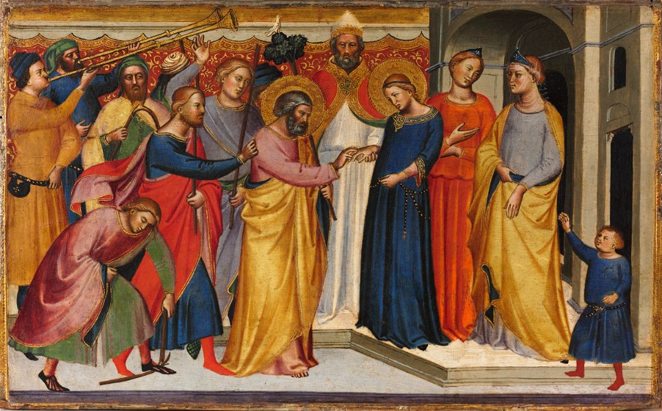 Master of the Orcagnesque Misericordia - The Marriage of the Virgin - 1959.130 - Fogg Museum