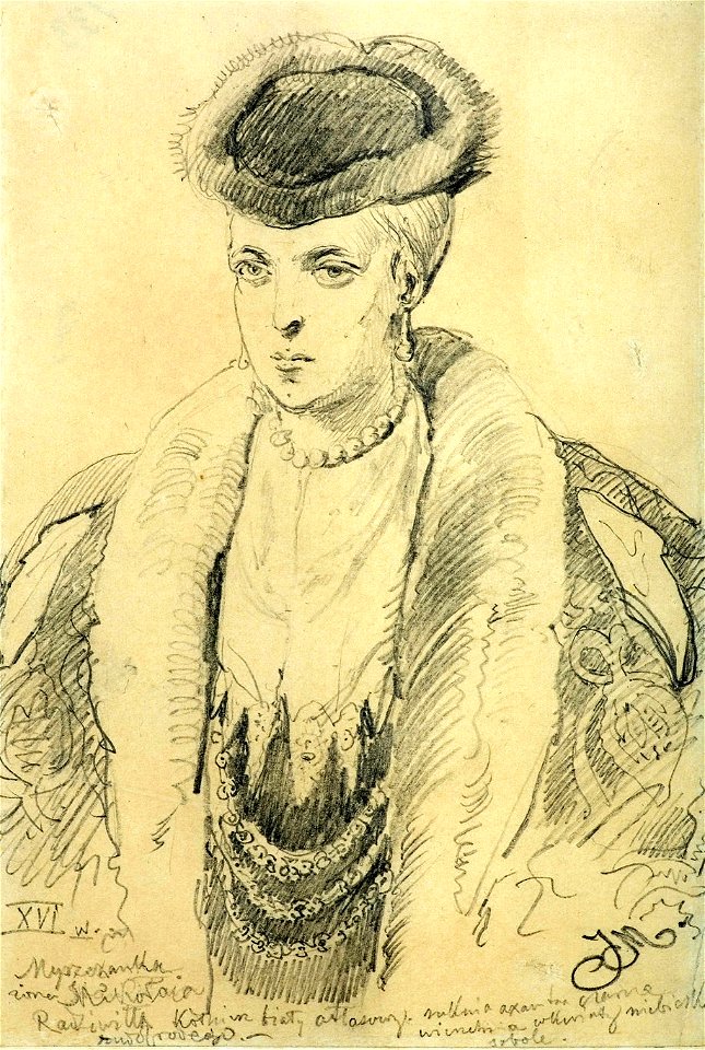 Matejko - Marianna z Myszków Radziwiłłowa