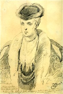 Matejko - Marianna z Myszków Radziwiłłowa