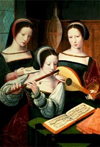 Meister der weiblichen Halbfiguren - Drei musizierende Damen