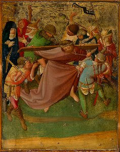 Master of the Worcester Panel - Christ Carrying the Cross - 1947.79 - Art Institute of Chicago