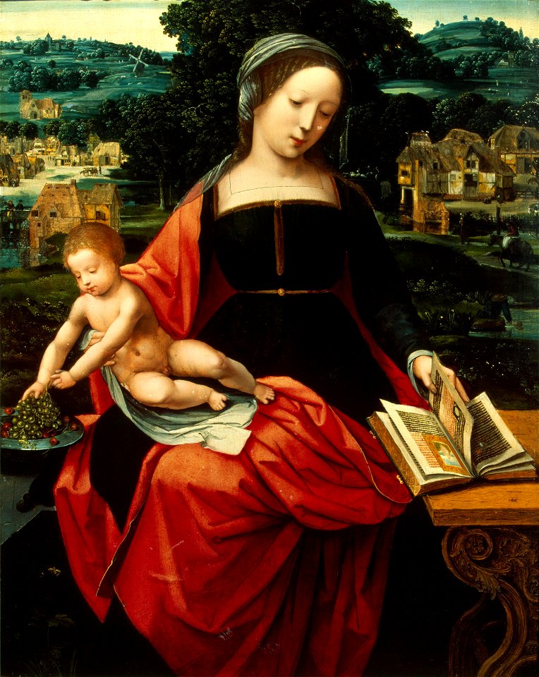Master Of Female Half-Length - Madonna and Child - WGA14387