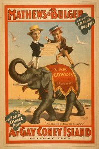 Mathews & Bulger in the polite comic play, At gay Coney Island by Levin C. Tees. LCCN2014636157