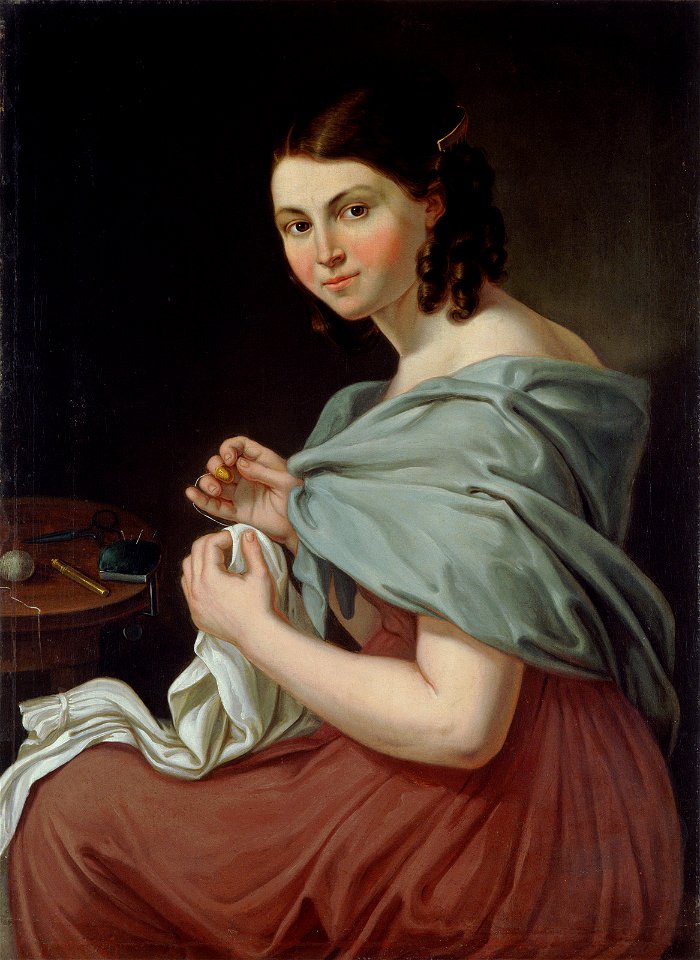 Matevž Langus - Slikarjeva žena