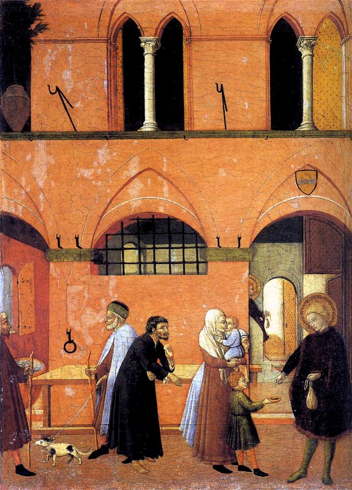 Master Of The Osservanza - St Anthony Distributing his Wealth to the Poor - WGA14603