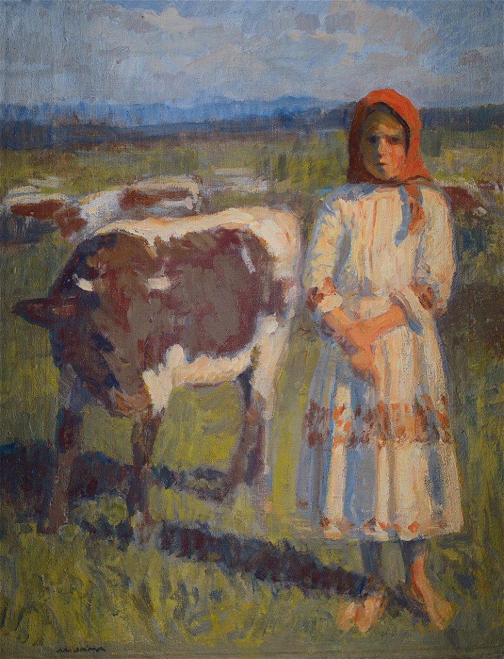 Matija Jama - Deklica s kravo