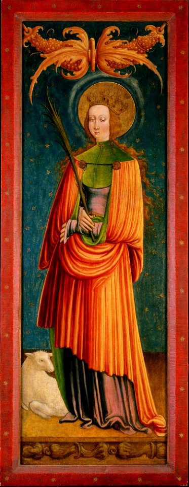 Master of the St. Marein Triptych - Saint Agnes - F71.3 - Detroit Institute of Arts