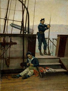 Matelots à bord du croiseur Desaix