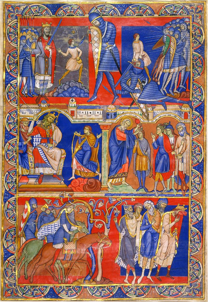Master of the Morgan Leaf - Scenes from the Life of David - Google Art Project