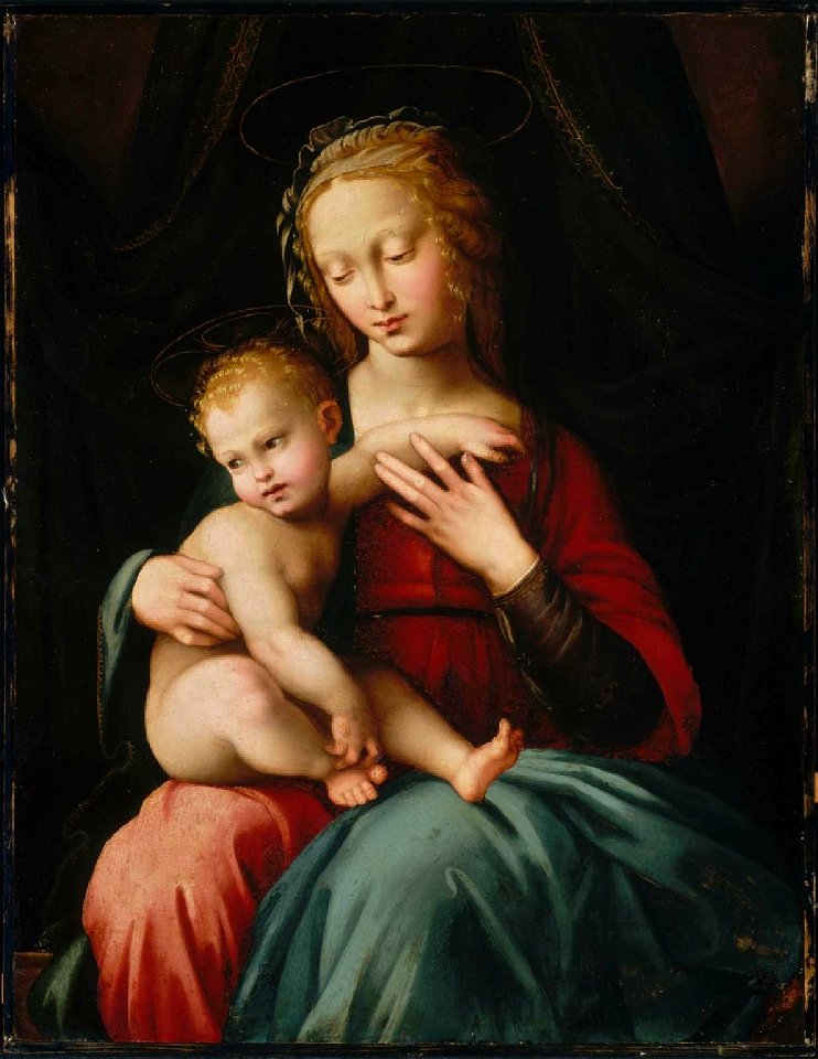 Master Of The Scandicci Lamentation - Virgin and Child - 17.3227 - Museum of Fine Arts