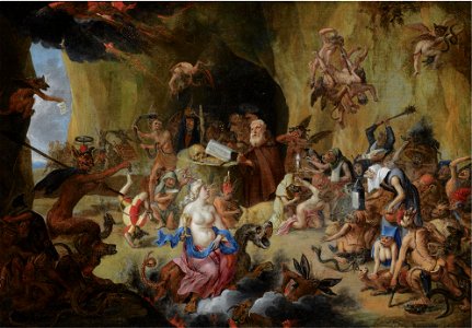 Mattheus van Helmont - The Temptation of Saint Anthony. Free illustration for personal and commercial use.
