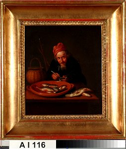 Mathilda Rotkirch - Fish Dealer, after Quiringh (Quirin) Gerritsz. van Brekelencam - A I 116 - Finnish National Gallery