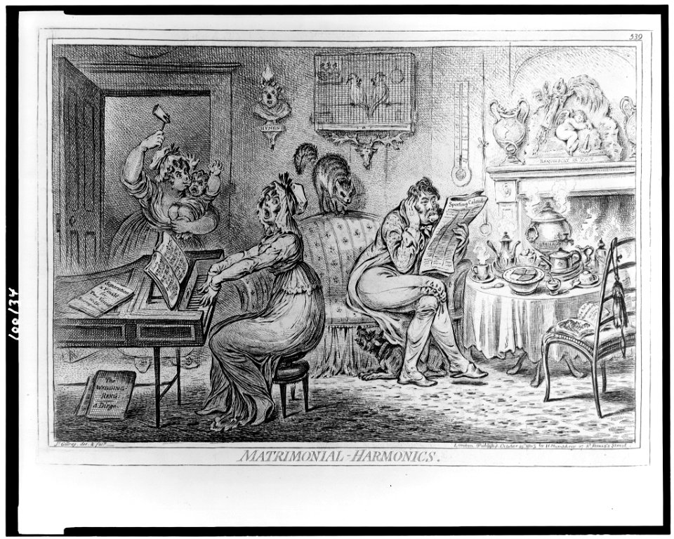 Matrimonial-harmonics - Js. Gillray, des. & fect. LCCN90710278