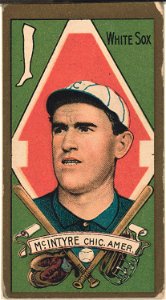 Matthew McIntyre, Chicago White Sox, baseball card portrait LCCN2008677437