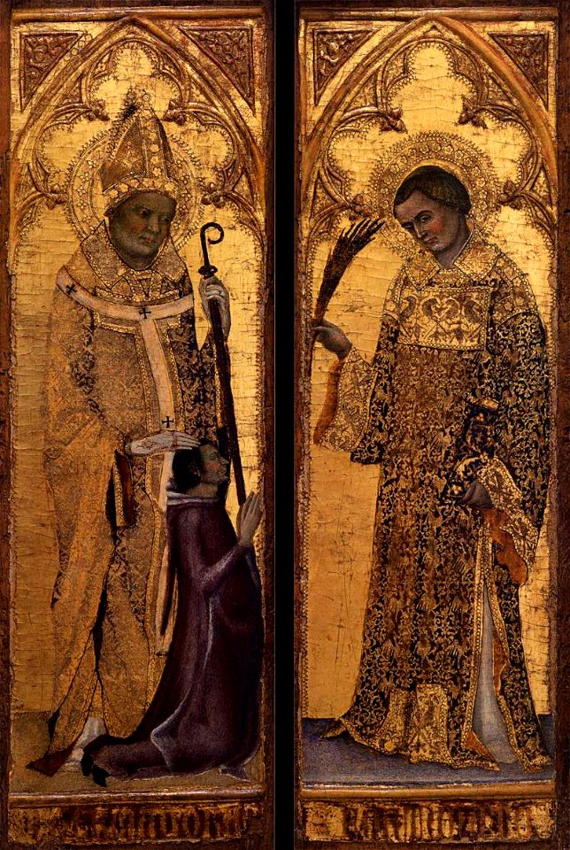 Matteo Giovanetti - St Hermagoras and a Donor; St Fortunatus - WGA09370