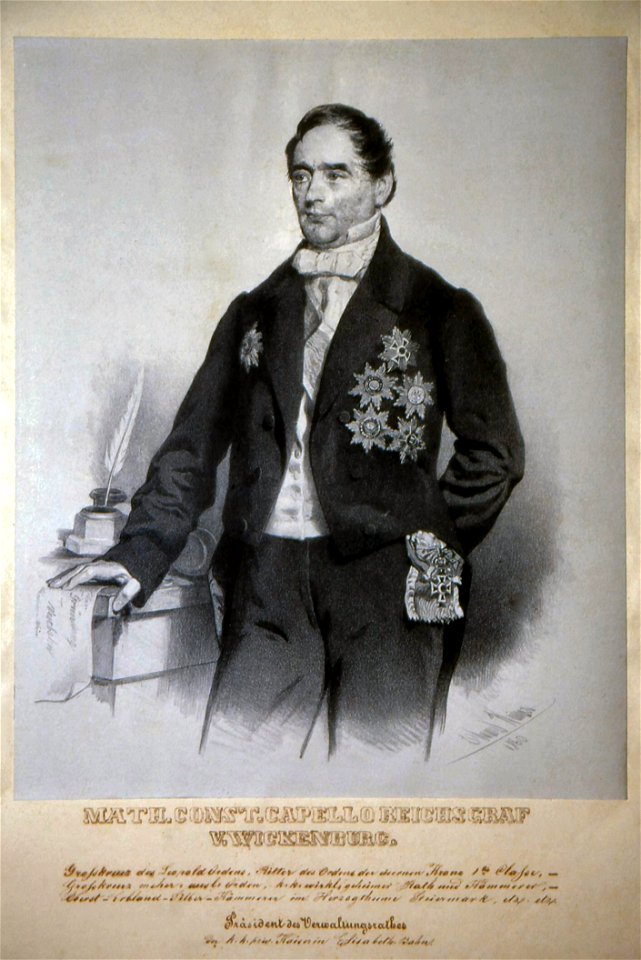 Matthias Constantin Capello von Wickenburg Litho