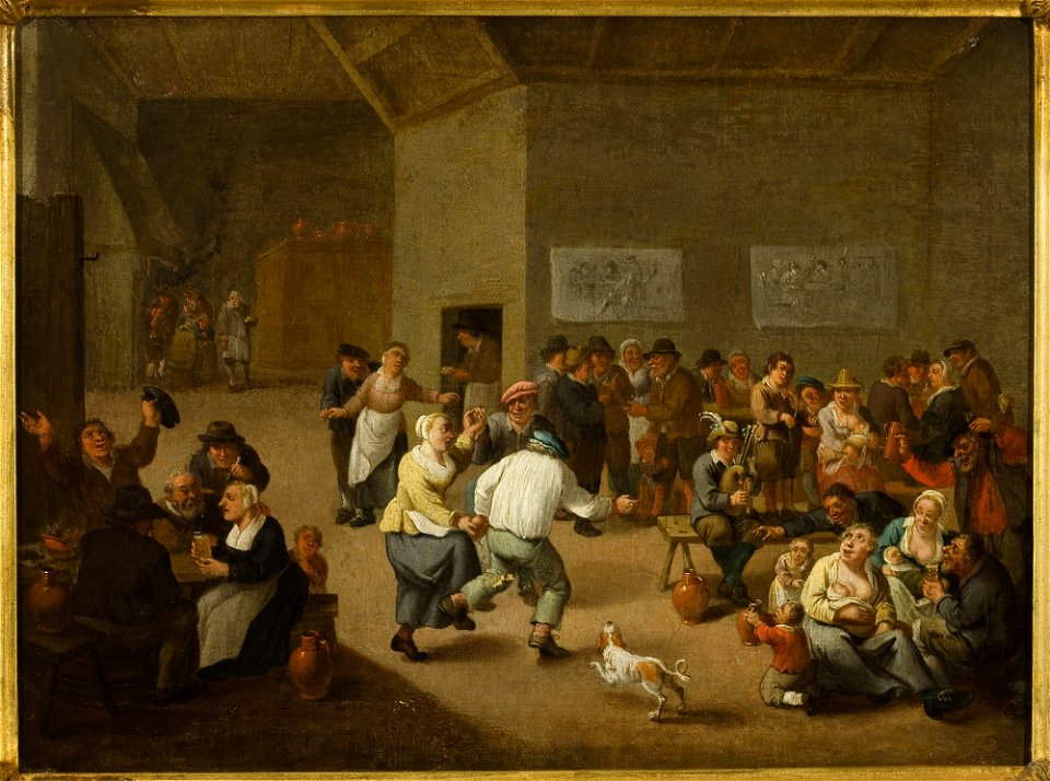 Mattheus van Helmont - Zabawa w karczmie - NB 788 MNW - National Museum in Warsaw