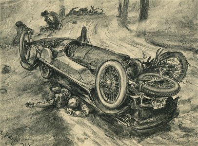 Matejko, Autounfall, 1924