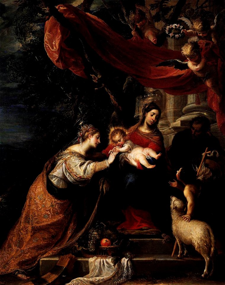 Mateo Cerezo d. J. - The Mystic Marriage of St Catherine - WGA04655