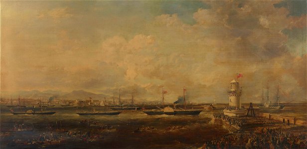 Matthew Kendrick (c. 1797-c. 1874) - Queen Victoria's Departure from Queenstown, Ireland, 10 August 1849 - RCIN 405384 - Royal Collection