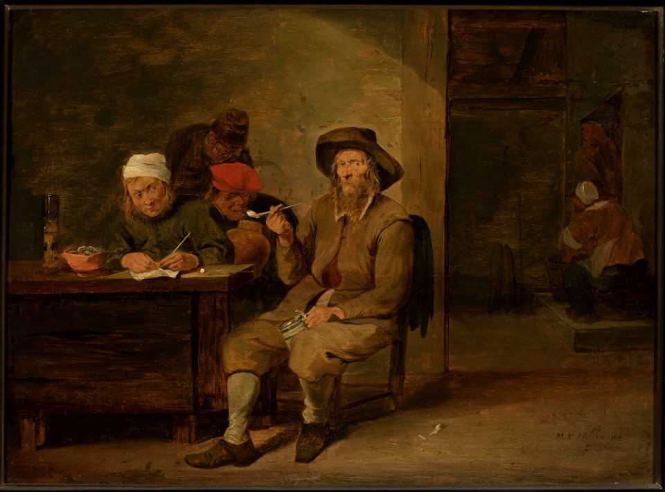 Mattheus van Helmont - Scene in a tavern - M.Ob.2400 - National Museum in Warsaw
