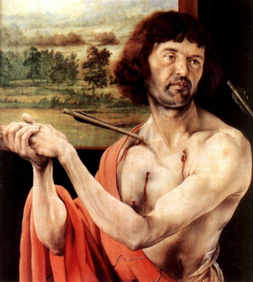 Matthias Grünewald - St Sebastian (detail) - WGA10734