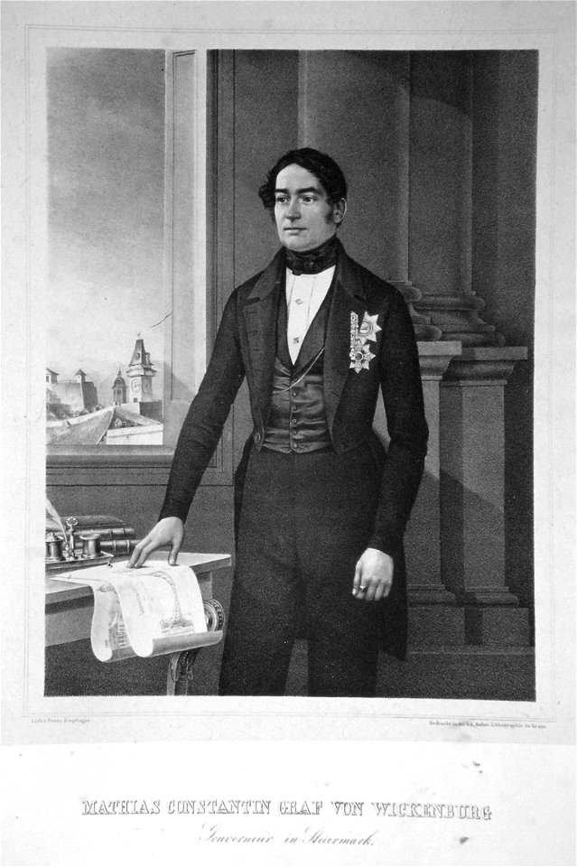 Mathias Konstantin Capello von Wickenburg Litho