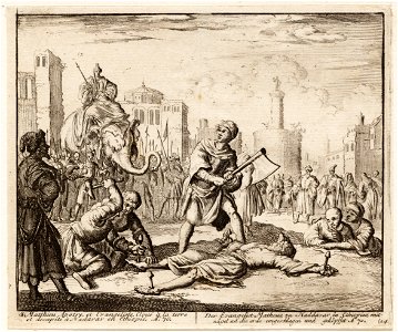 Mattheus aan de grond genageld en onthoofd, objectnr A 41849