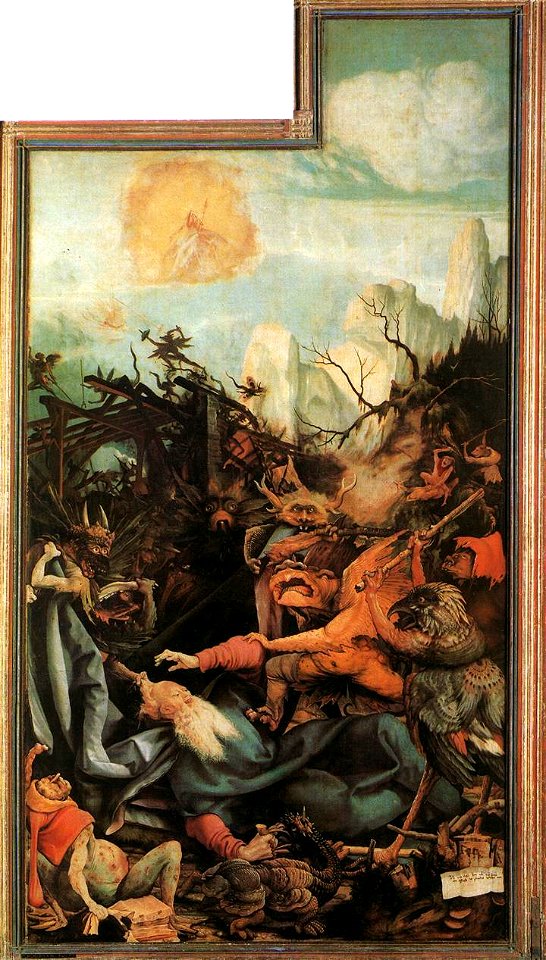 Matthias Grünewald - The Temptation of St Anthony - WGA10765. Free illustration for personal and commercial use.