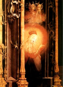 Matthias Grünewald - Concert of Angels and Nativity (detail) - WGA10742