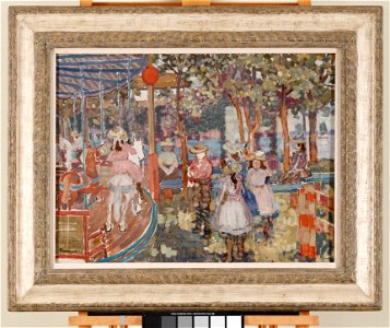 Maurice Brazil Prendergast - Merry-Go-Round - 2019.67.21.McD - Dallas Museum of Art. Free illustration for personal and commercial use.