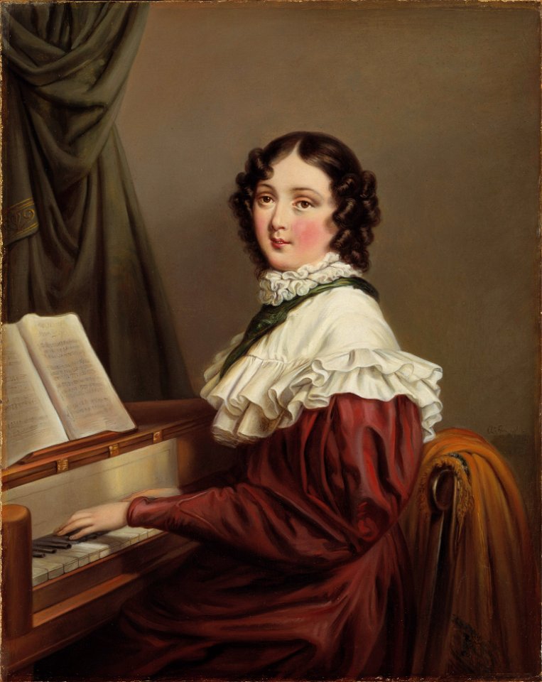 Mathilda Valeria Beatrix d´Orozco (1796-1863), tonsättare, sångerska, gift med 1 - Nationalmuseum - 39180