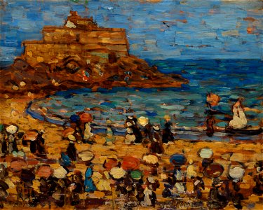 Maurice Brazil Prendergast - Seascape–St. Mâlo - BF561 - Barnes Foundation