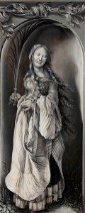 Matthias Grünewald - Heilige Märtyrerin (Hl. Bibiana oder Hl. Lucia^) - 2605 - Staatliche Kunsthalle Karlsruhe