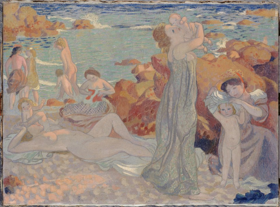 Maurice Denis - Baigneuses, plage du Pouldu - PPP2138 - Musée des Beaux-Arts de la ville de Paris