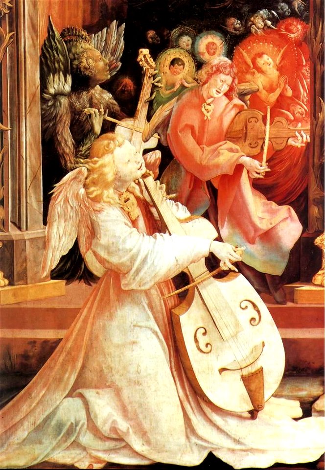 Matthias Grünewald - Concert of Angels (detail) - WGA10739