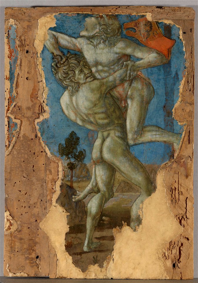 Matteo di Giovanni - Hercules Slaying Antaeu - 1946.317 - Yale University Art Gallery