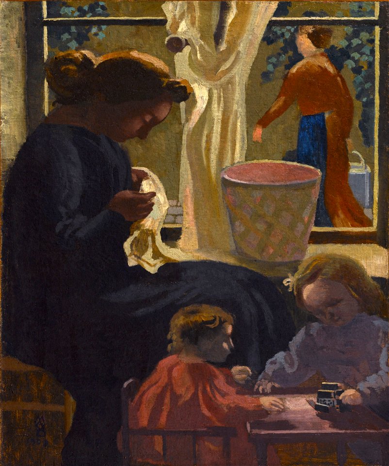 Maurice Denis - Intimité ou Ravaudeuse à la fenêtre - PPP2139 - Petit Palais